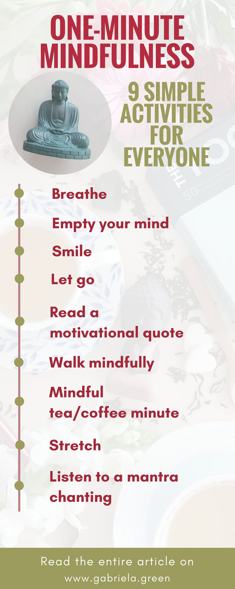 One-minute Mindfulness - 9 Simple Activities For Everyone - Gabriela Green